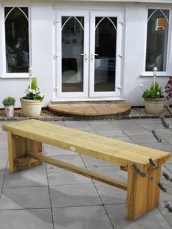 Forest Garden Double Sleeper Bench - 1.5M Long